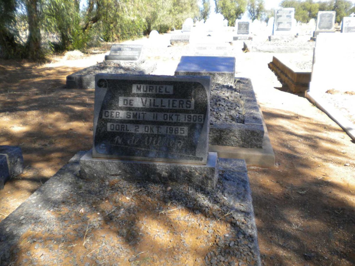 VILLIERS Muriel, de nee SMIT 1906-1985