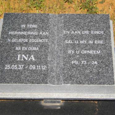 VERMAAK Ina 1837-2012