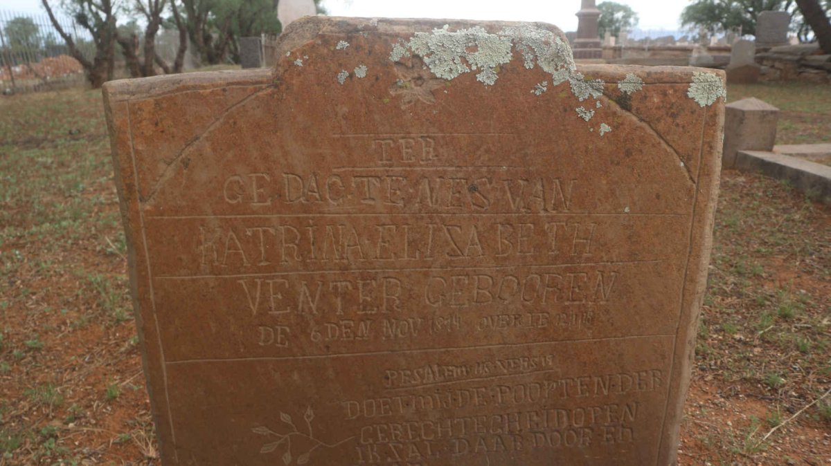 VENTER Katrina Elizabeth 18?4-???8