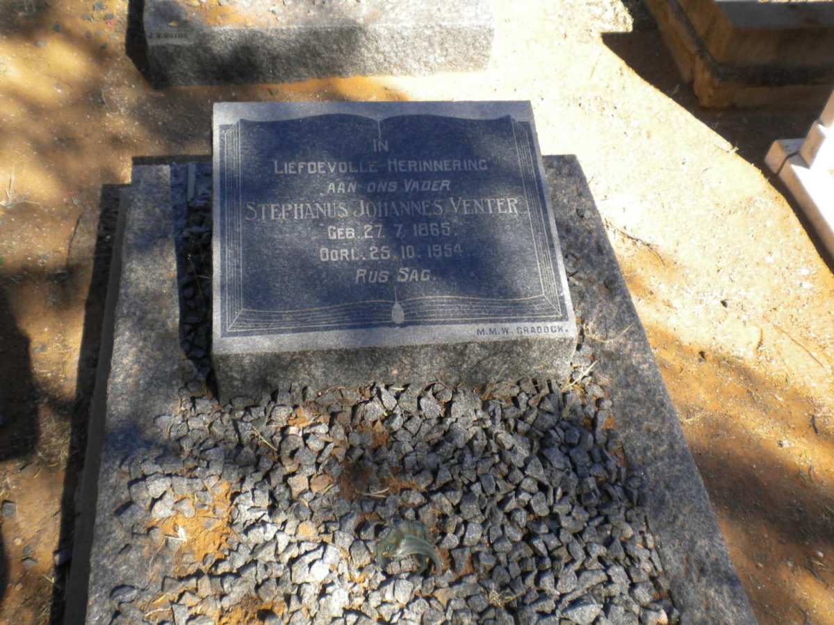 VENTER Stephanus Johannes 1865-1954