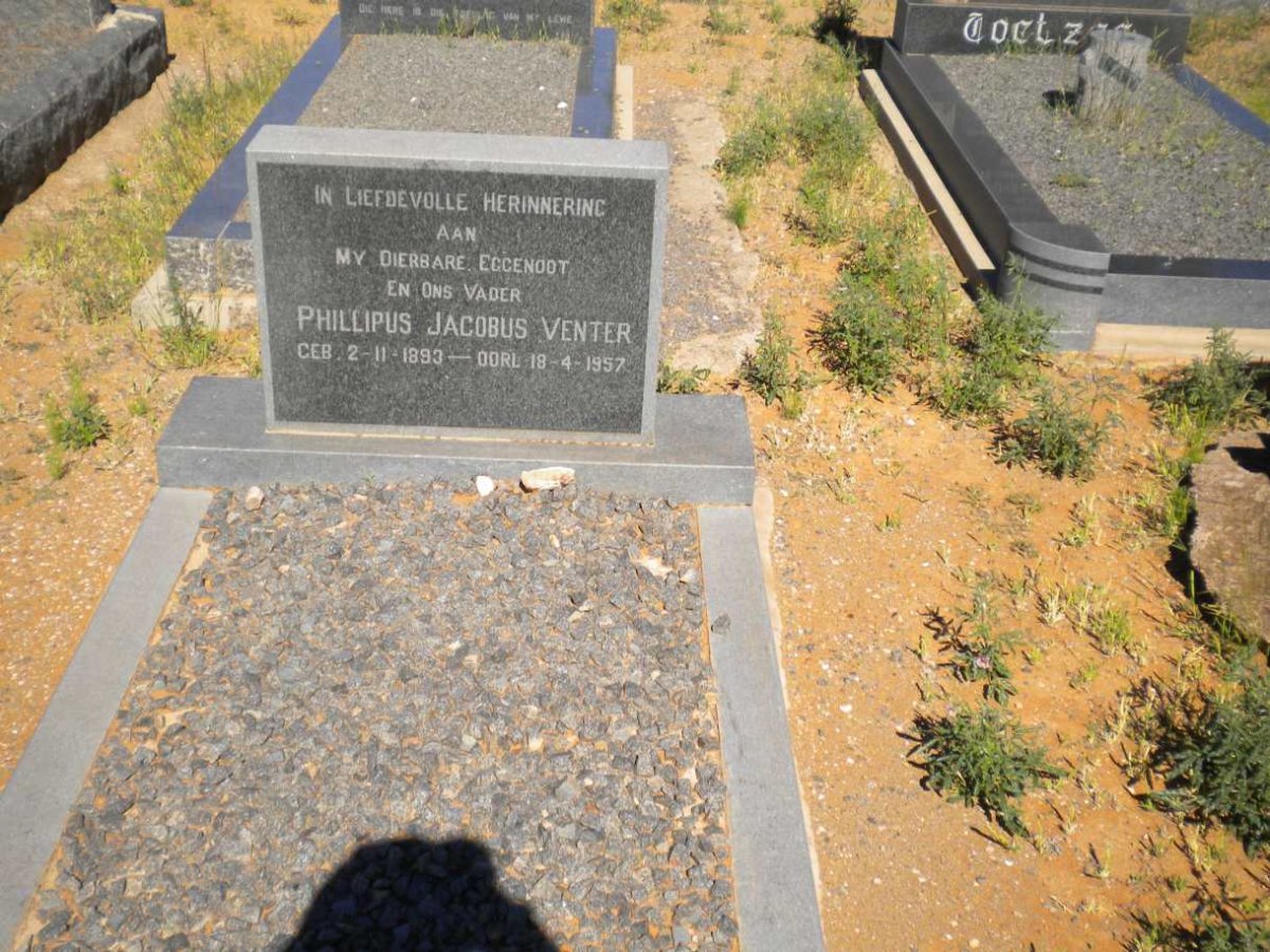 VENTER Phillipus Jacobus 1893-1957