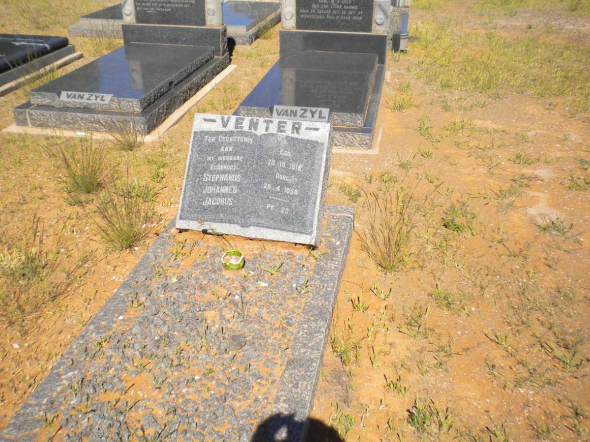 VENTER Stephanus Johannes Jacobus 191?-19?8