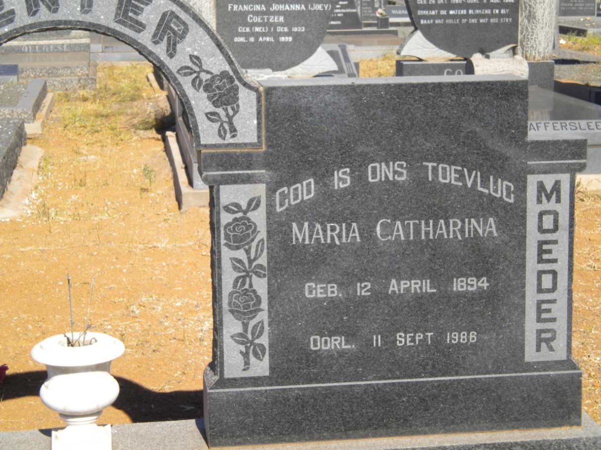 VENTER Maria Catharina 1894-1986