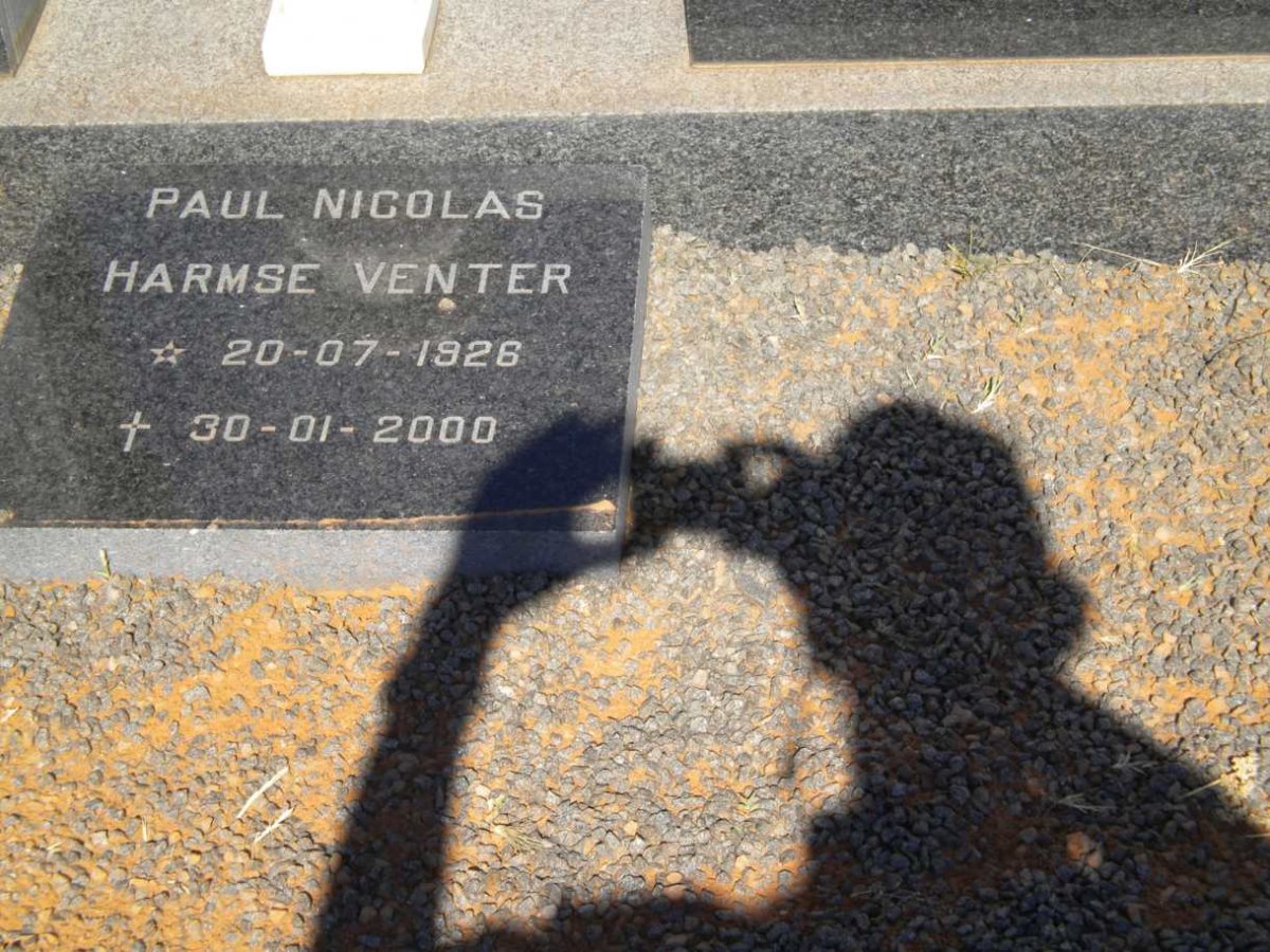 VENTER Paul Nicolas Harmse 1926-2000