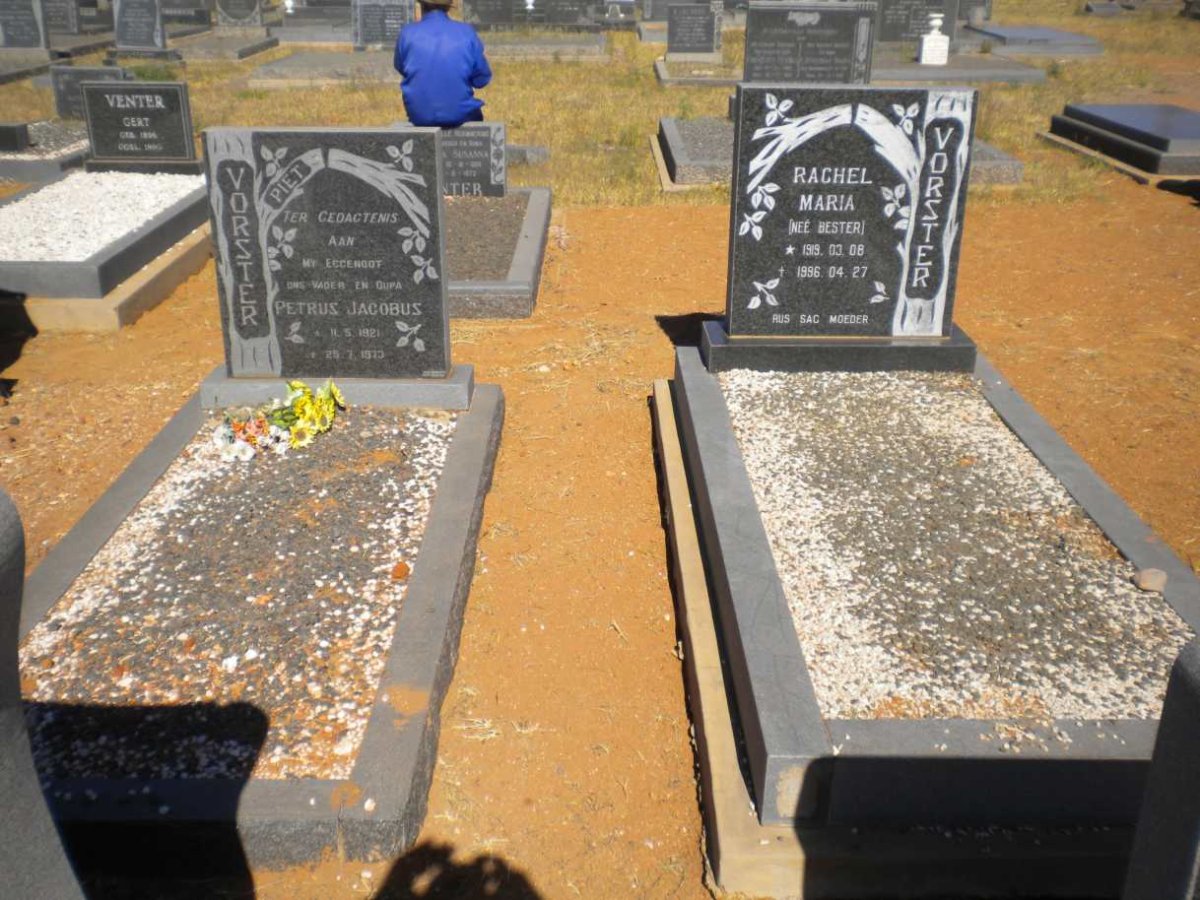 VORSTER Petrus Jacobus 1921-1973 &amp; Rachel Maria BESTER 1919-1996