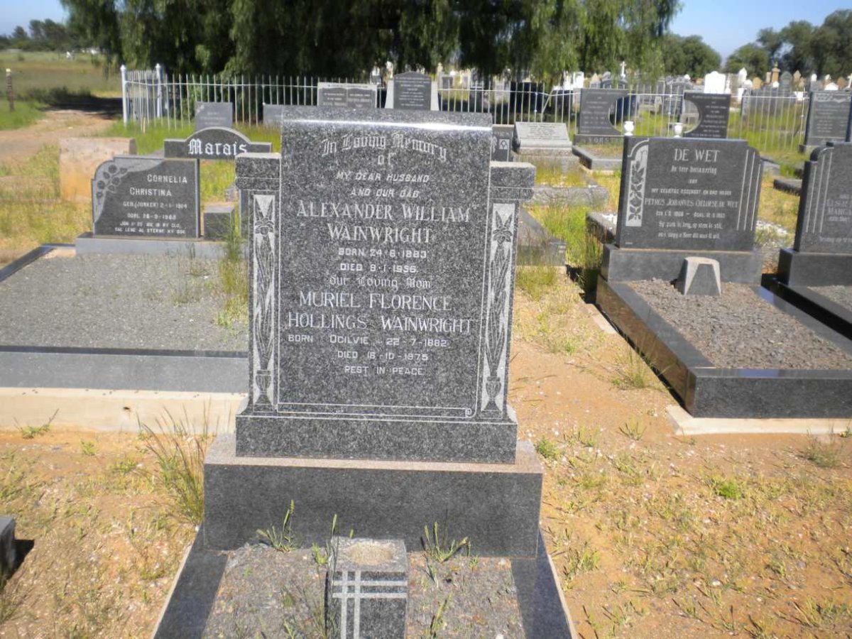 WAINWRIGHT Alexander William 1883-1956 &amp; Muriel Florence Hollings OGILVIE 1882-1975
