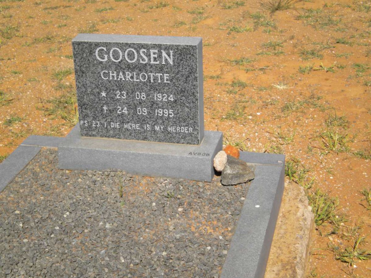 GOOSEN Charlotte 1924-1995
