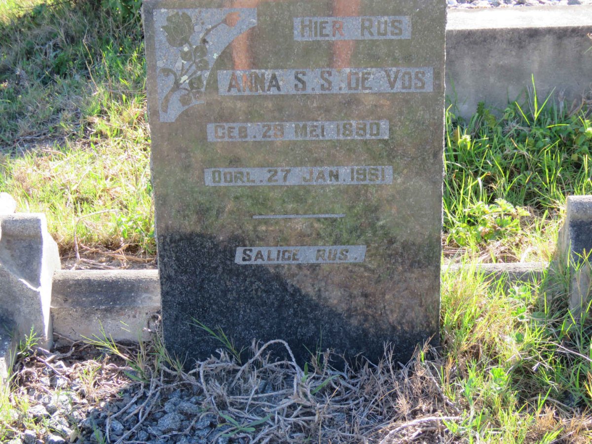 VOS Anna S.S., de 1890-1961