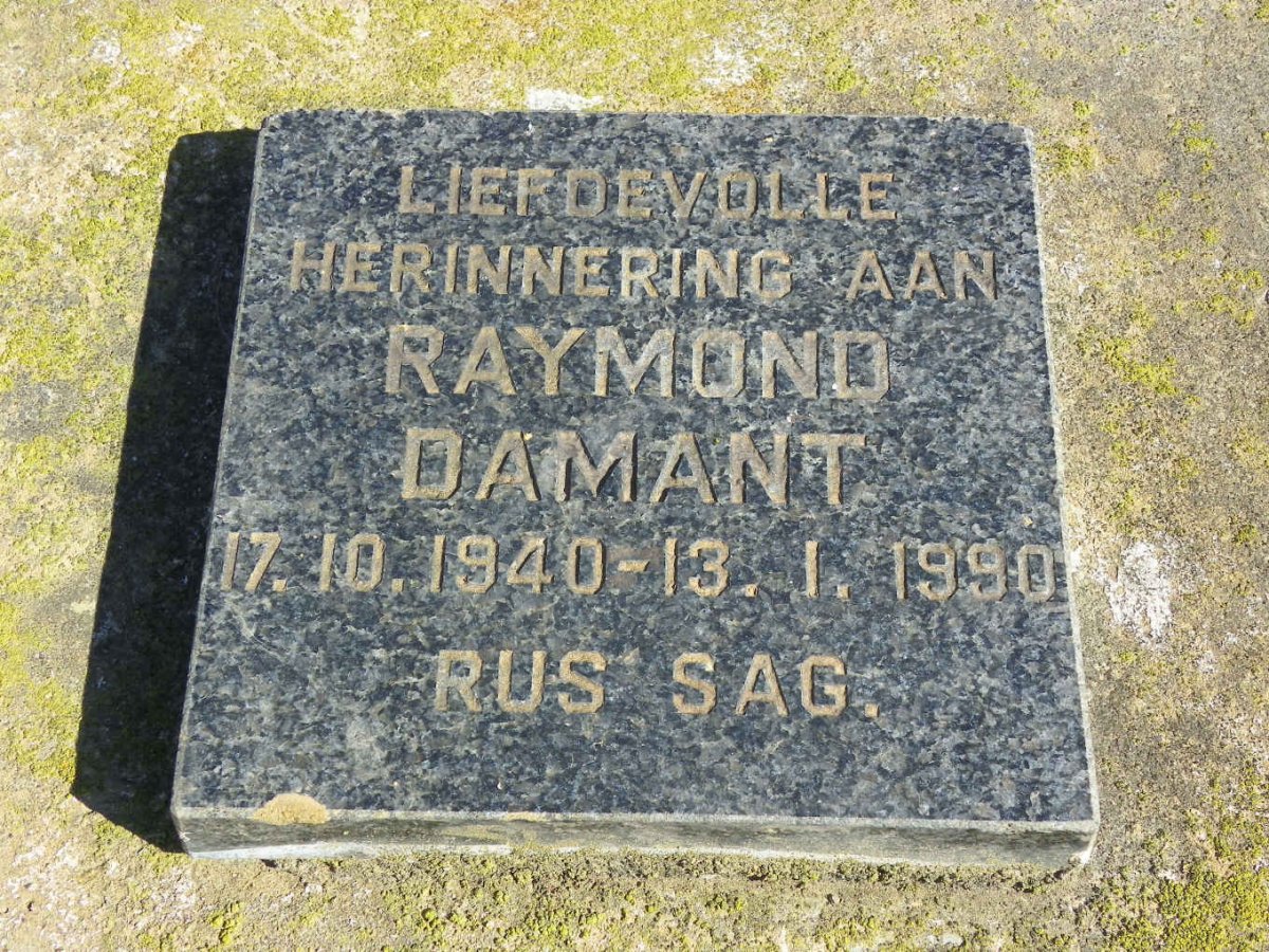 DAMANT Frederick Richard 1919-1981 :: DAMANT Johanna 1922-2001 :: DAMANT Raymond 1940-1990