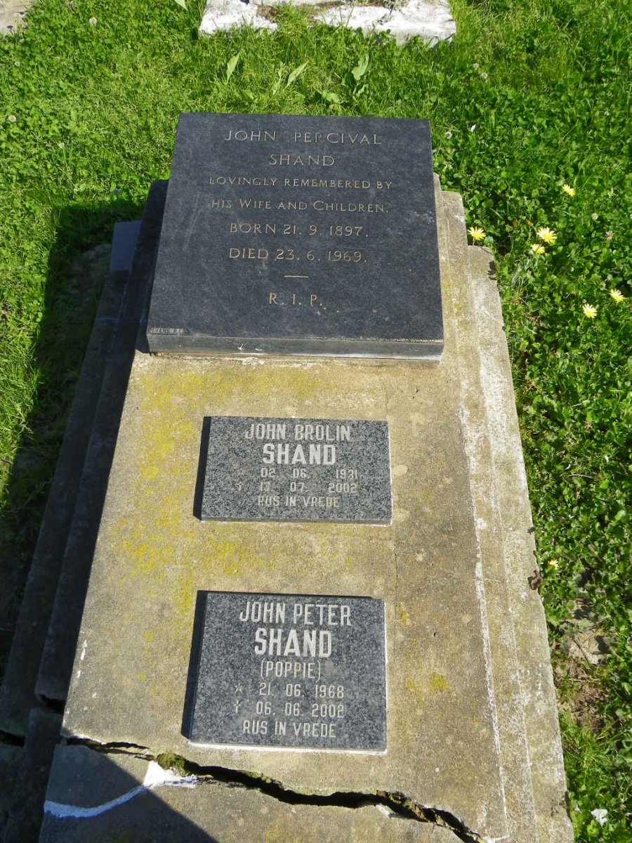 SHAND John Percival 1897-1969 :: SHAND John Brolin 1931-2002 :: SHAND John PETER 1968-2002