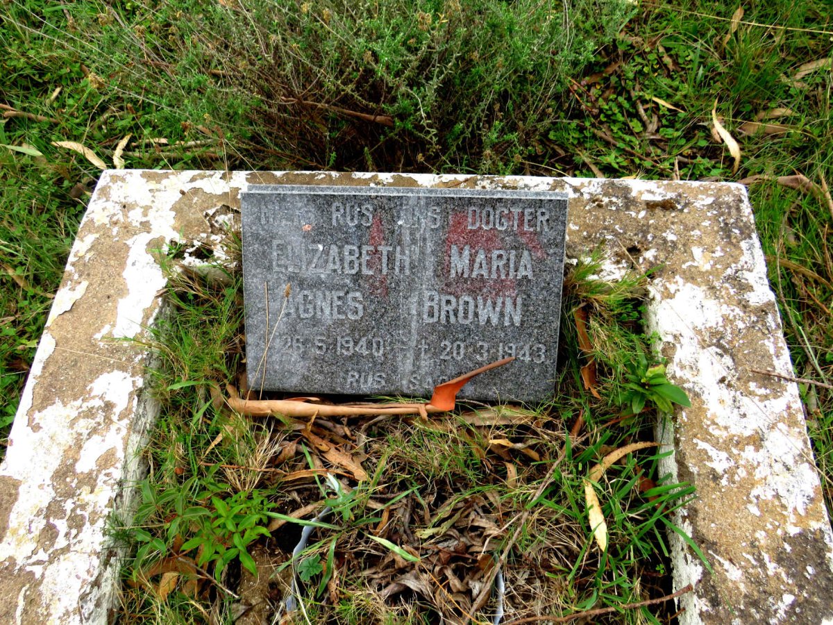BROWN Elizabeth Maria Agnes 1940-1943