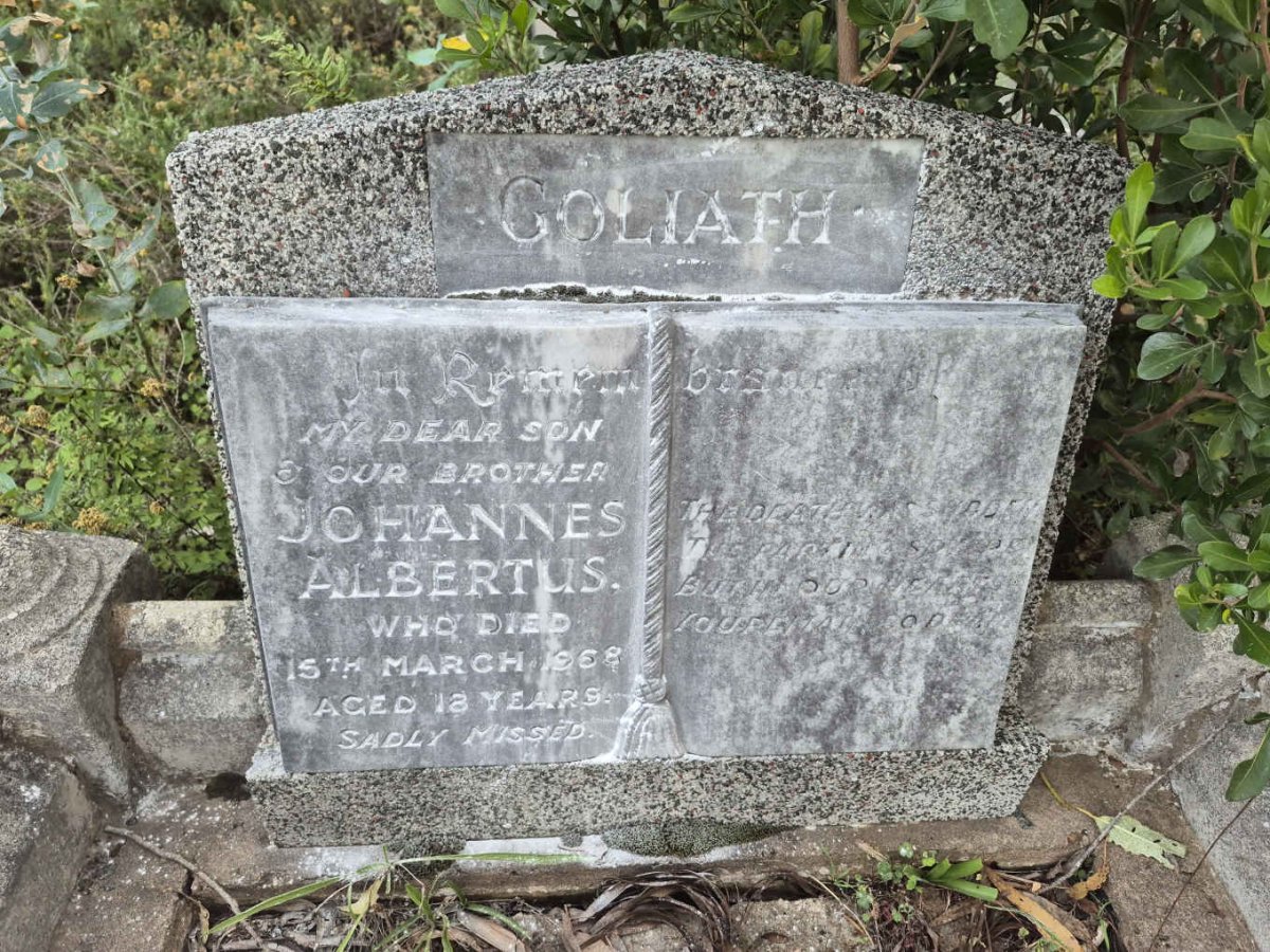 GOLIATH Johannes Albertus -1968
