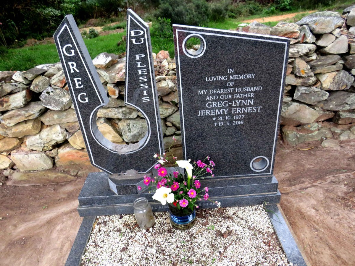 PLESSIS Greg-Lynn Jeremey Ernest, du 1977-2016