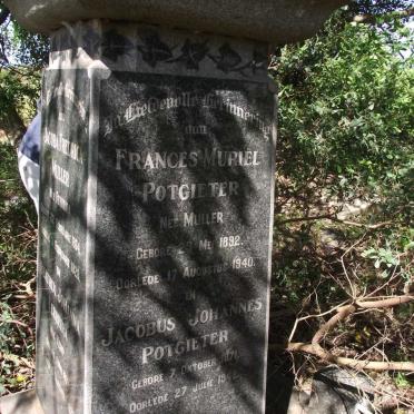 POTGIETER Jacobus Johannes 1871-1942 &amp; Frances Muriel MULLER 1892-1942