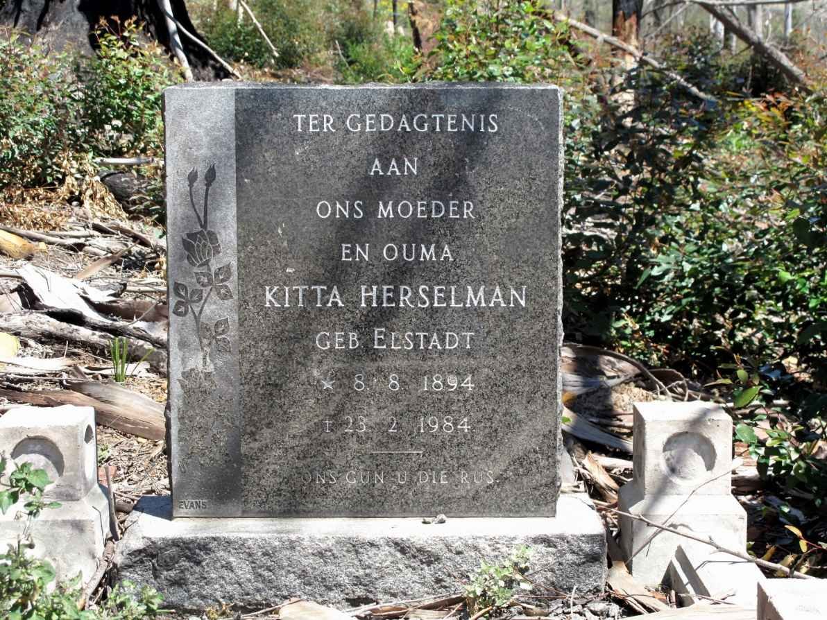 HERSELMAN Kitta nee ELSTADT 1894-1984