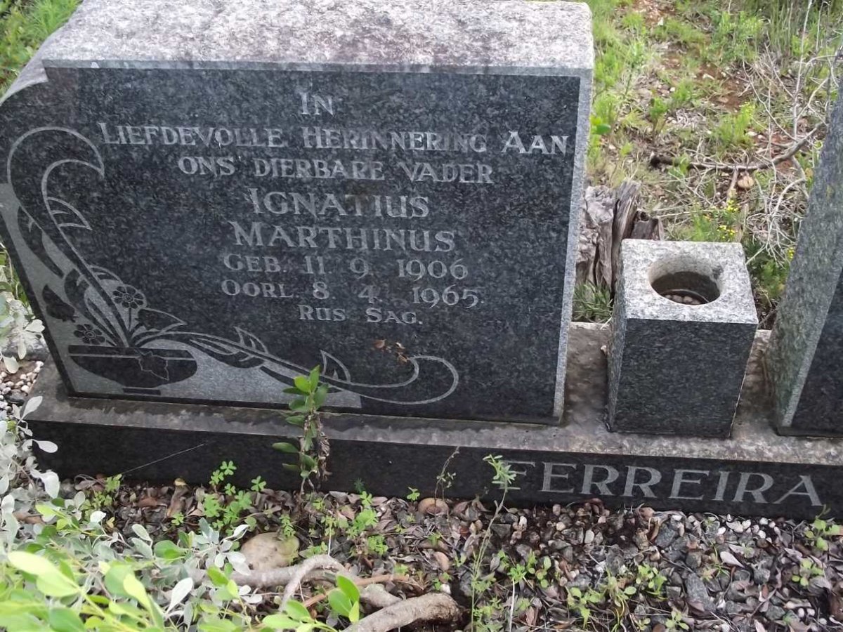FERREIRA Ignatius Marthinus 1906-1965