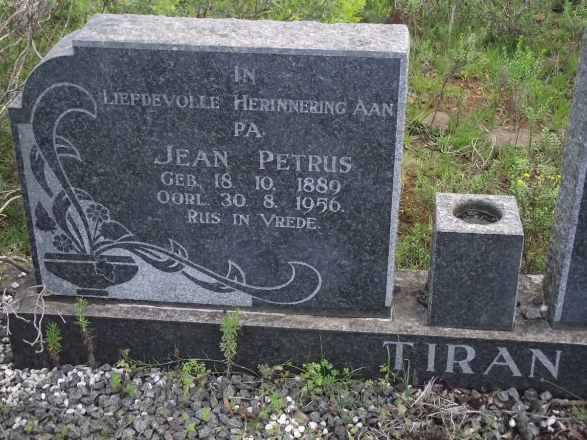 TIRAN Jean Petrus 1889-1956