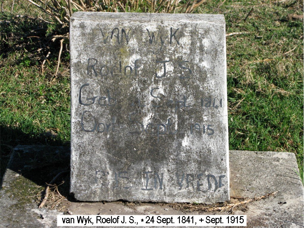 WYK Roelof J.S., van 1841-1915