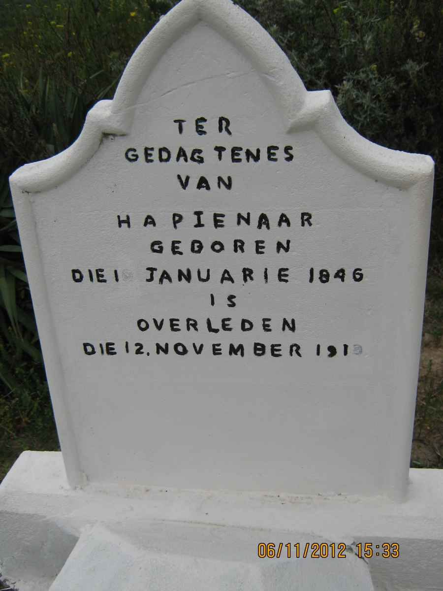 PIENAAR H.A. 1846-191?