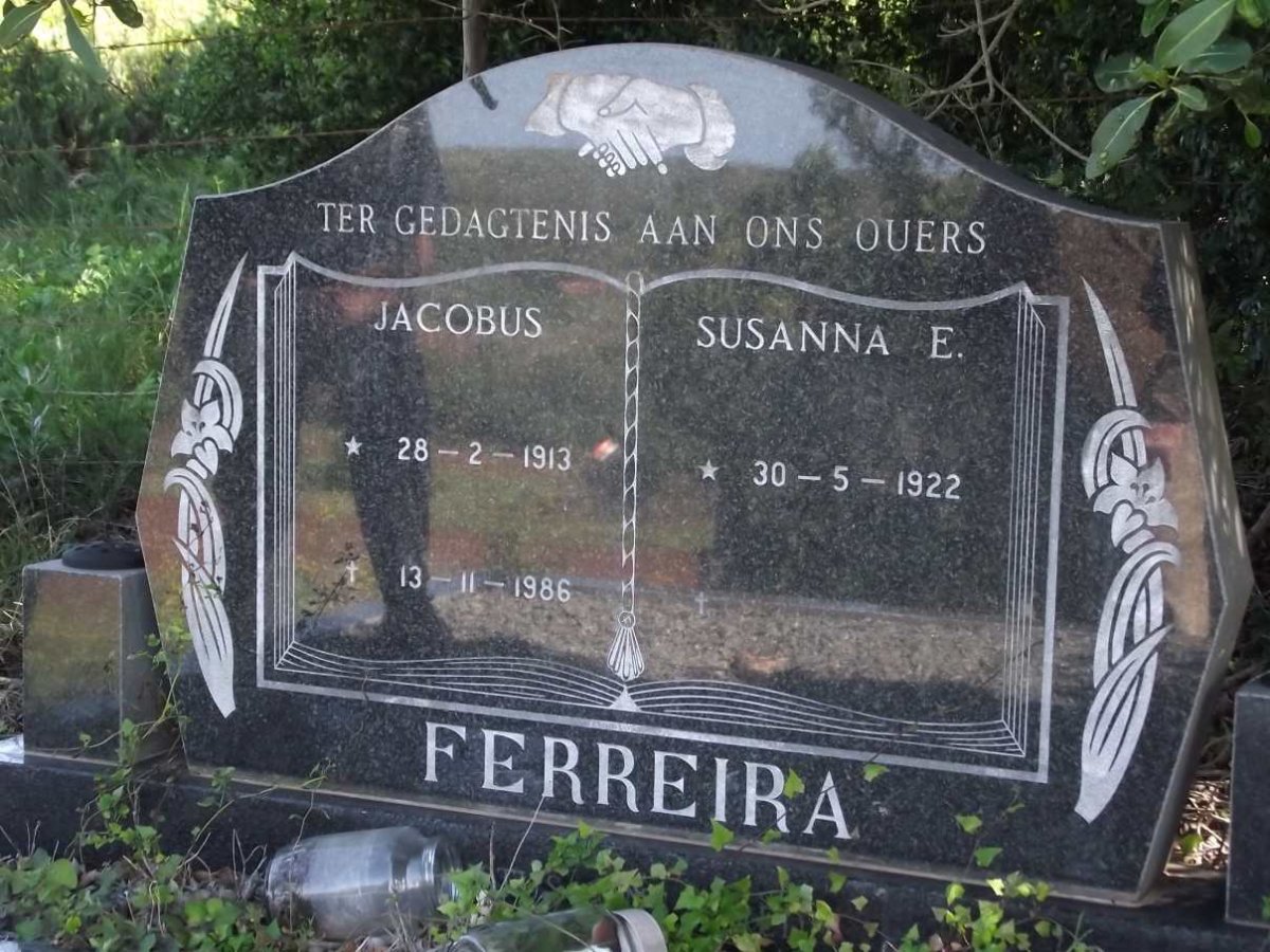 FERREIRA Jacobus 1913-1986 &amp; Susanna E. 1922-