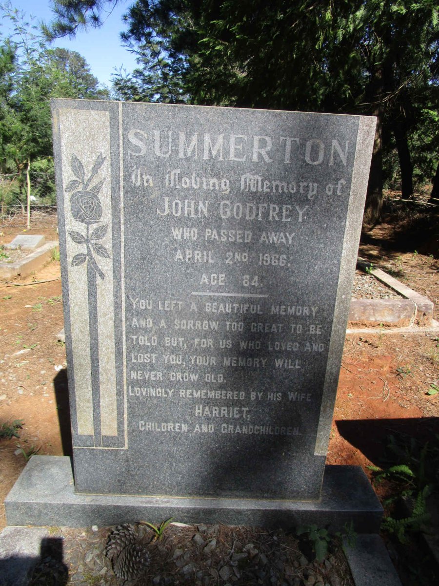 SUMMERTON John Godfrey -1966