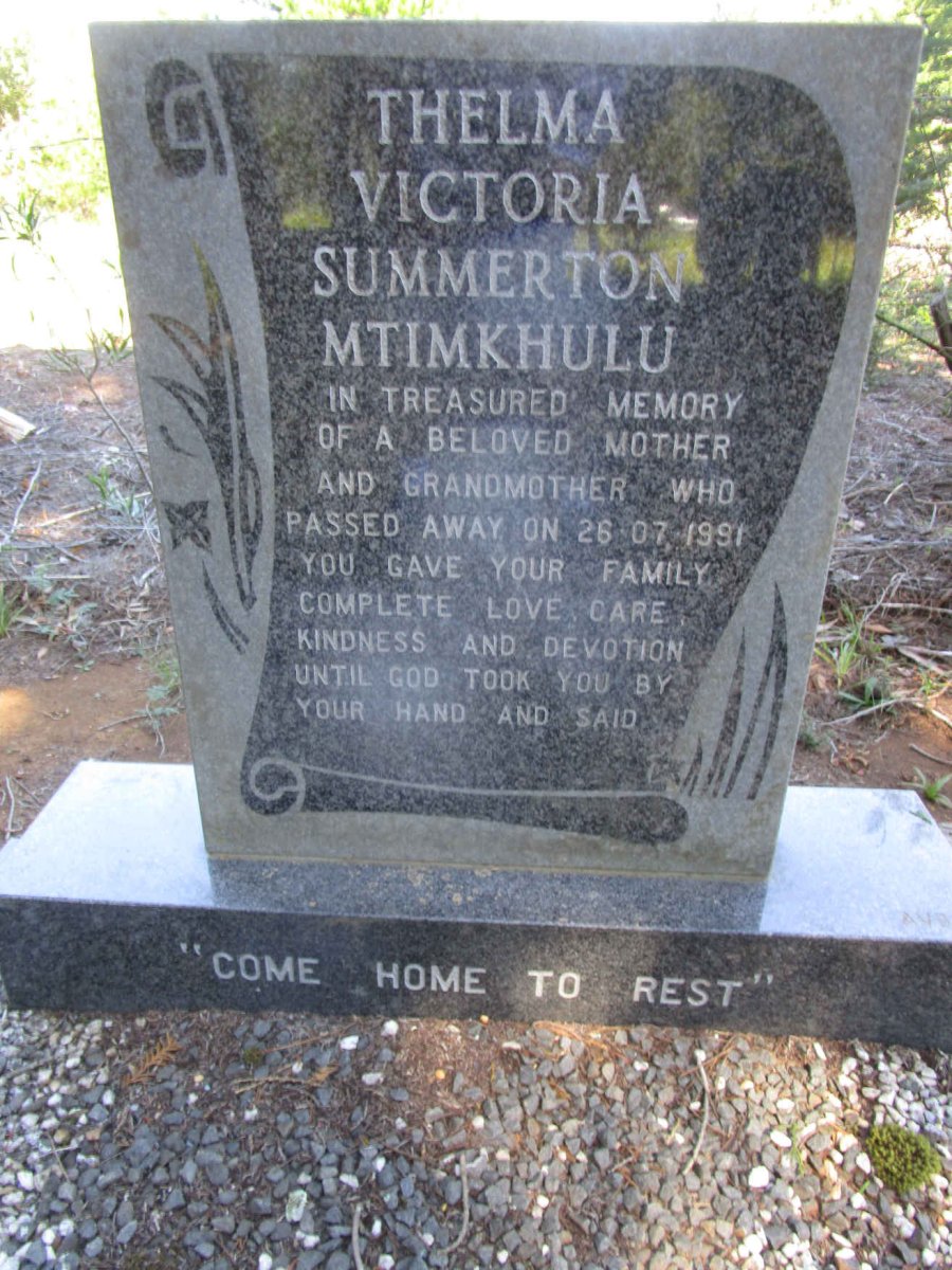 SUMMERTON Thelma Victoria -1991