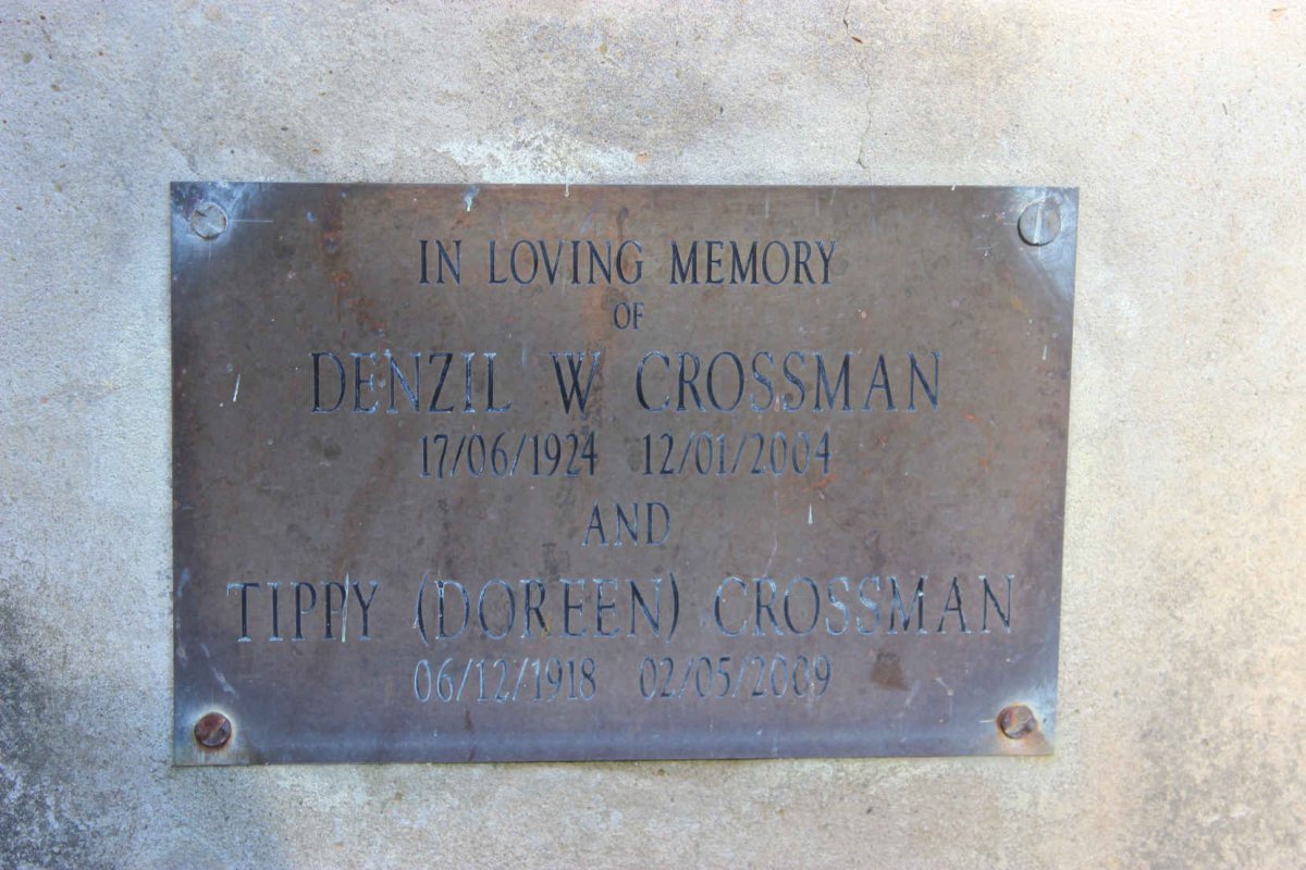 CROSSMAN Denzil W. 1924-2004 &amp; Doreen 1918-2009