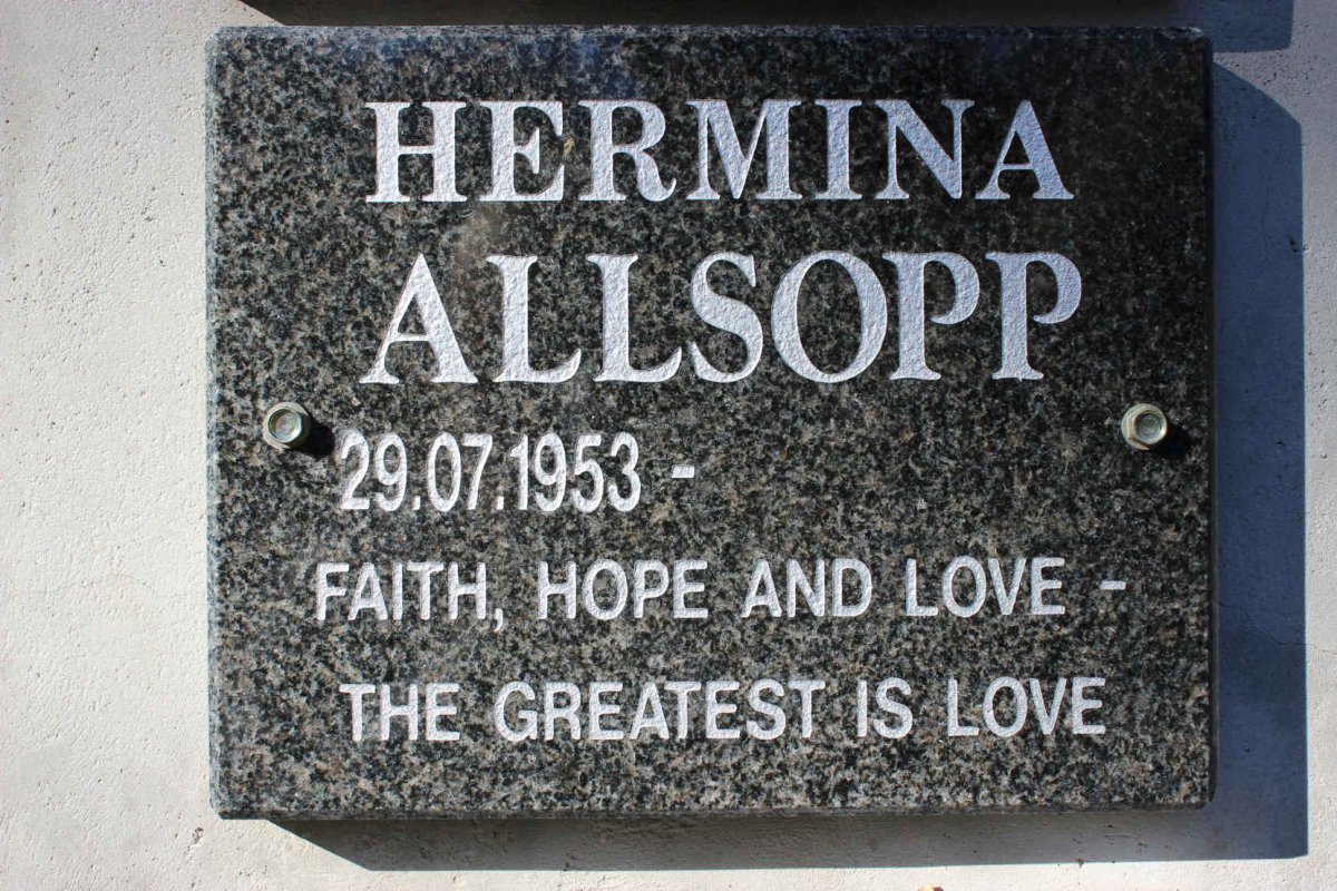 ALLSOPP Hermina 1953-