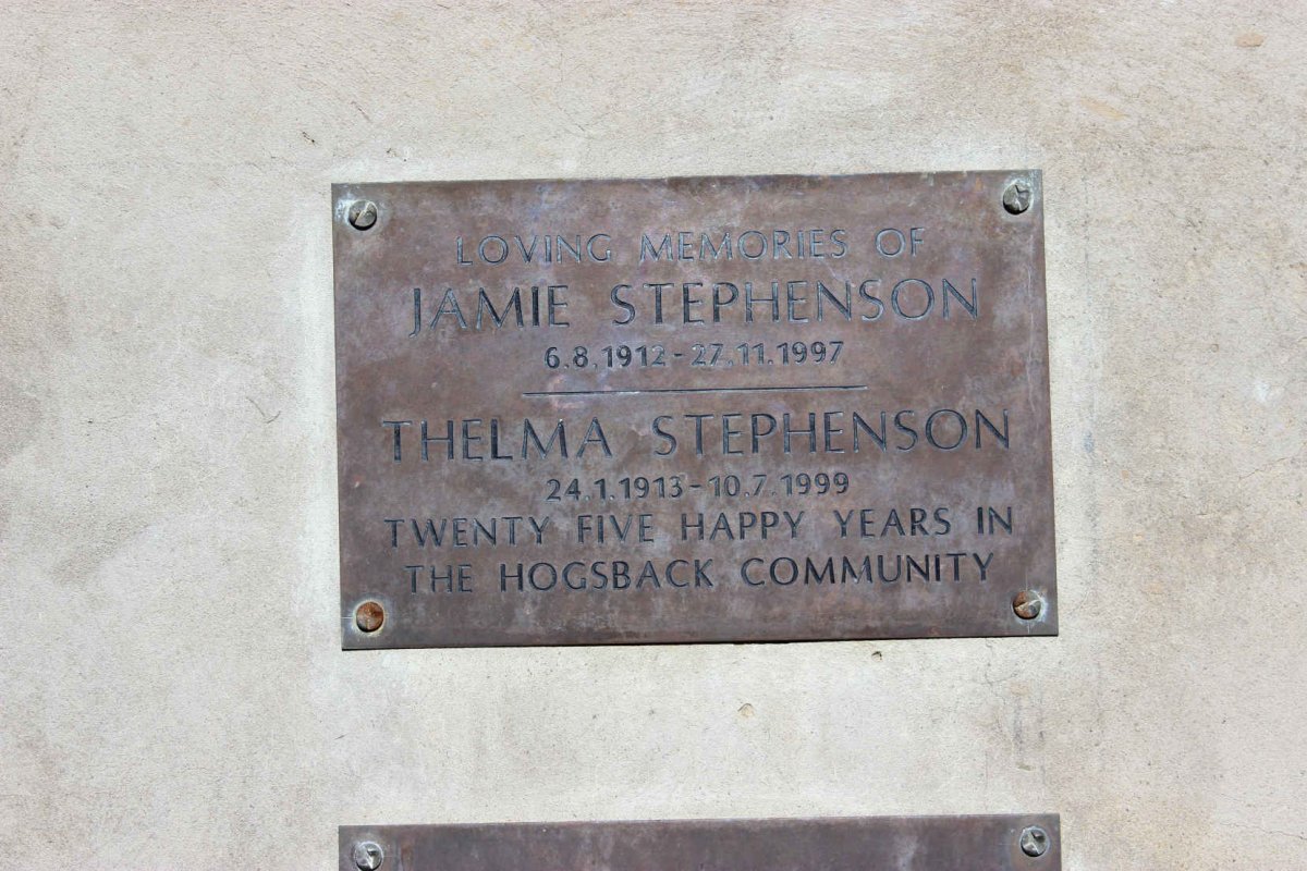 STEPHENSON Jamie 1912-1997 &amp; Thelma 1913-1999