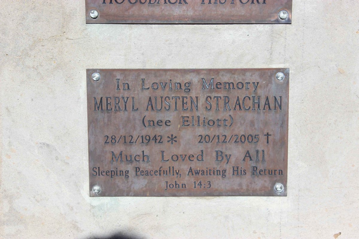 STRACHAN Meryl Austen nee ELLIOTT 1942-2005