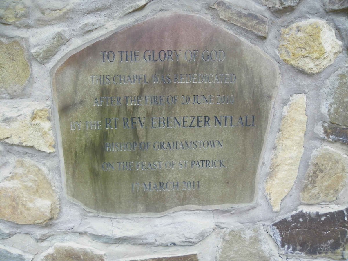 7. Rededication plaque