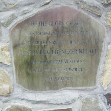 7. Rededication plaque