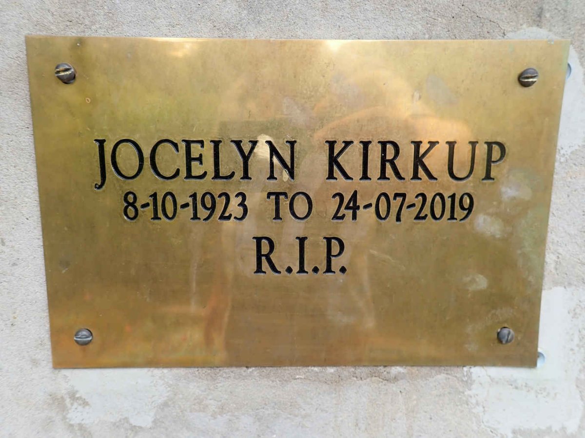 KIRKUP Jocelyn 1923-2019