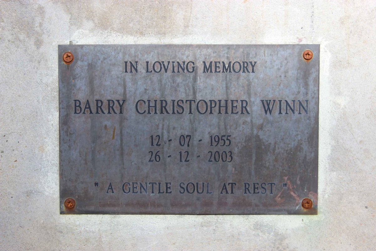 WINN Barry Christopher 1955-2003