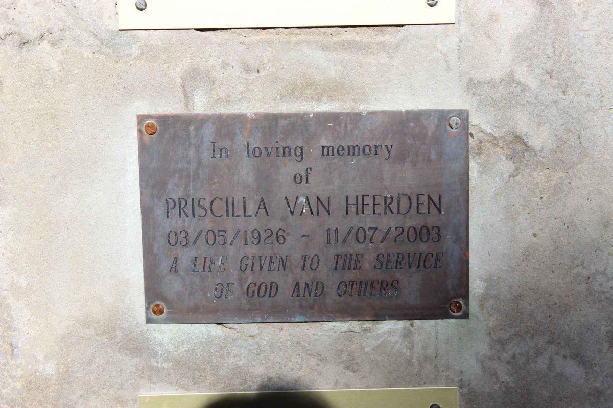 HEERDEN Priscilla, van 1926-2003