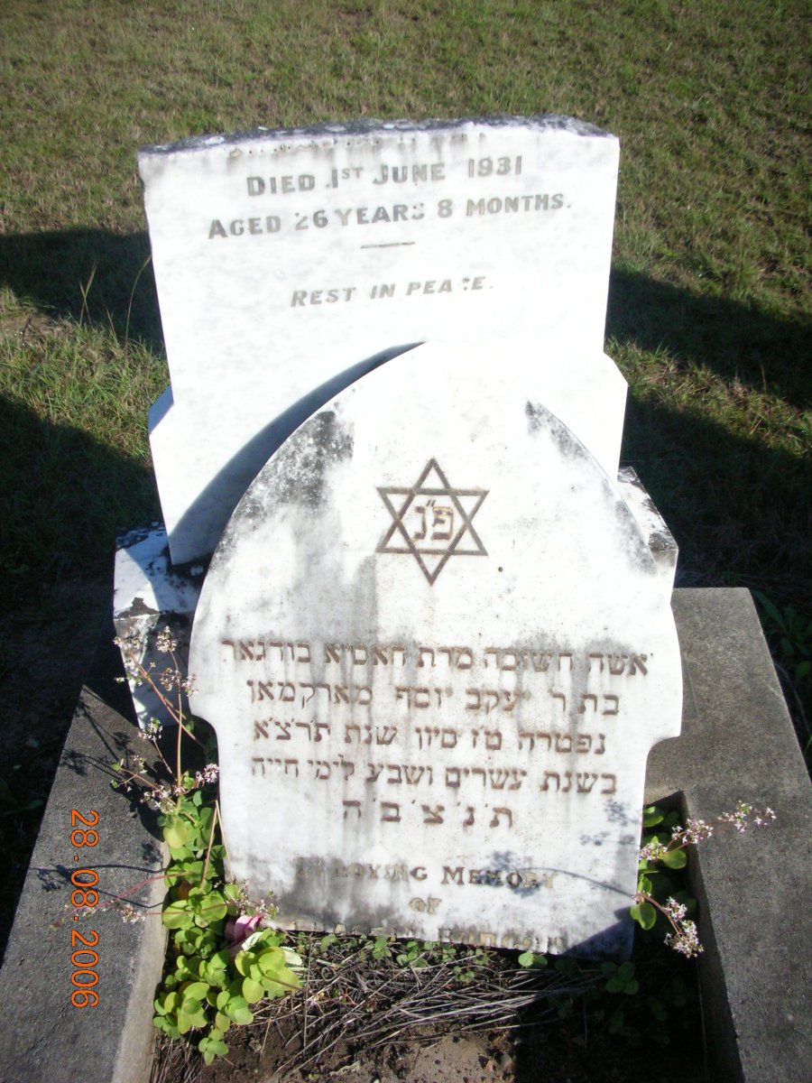 BUDGOR Chassia nee MARKMAN -1931