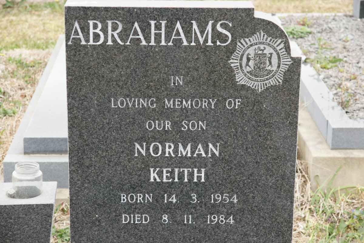 ABRAHAMS Norman Keith 1954-1984