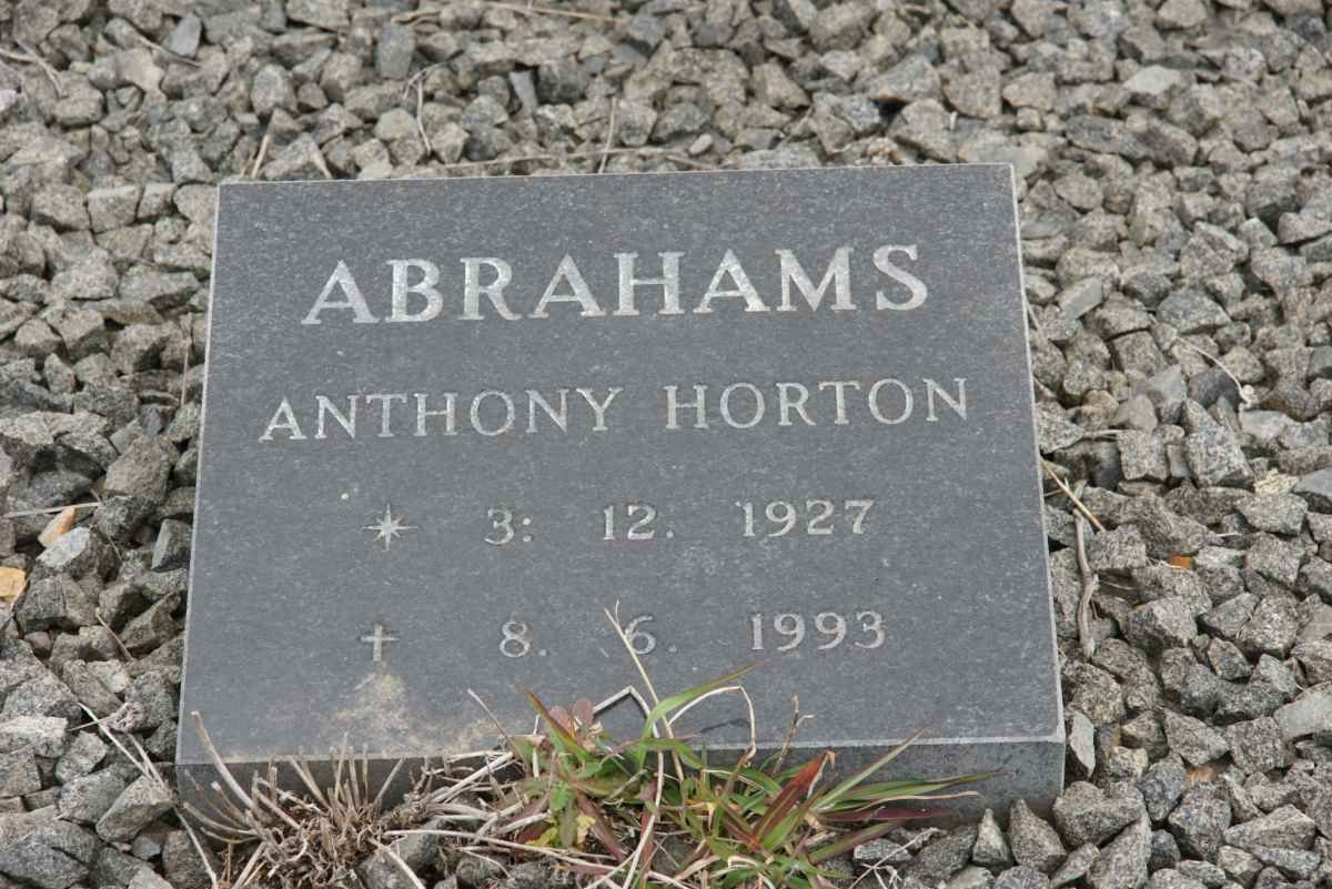 ABRAHAMS Anthony Horton 1927-1993