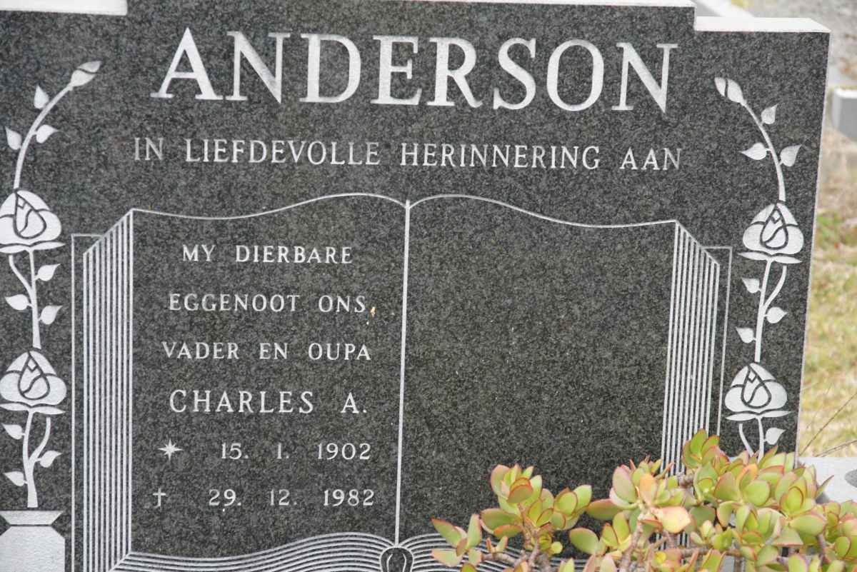 ANDERSON Charles A. 1902-1982