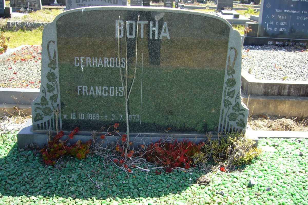 BOTHA Gerhardus Francois 1898-1973