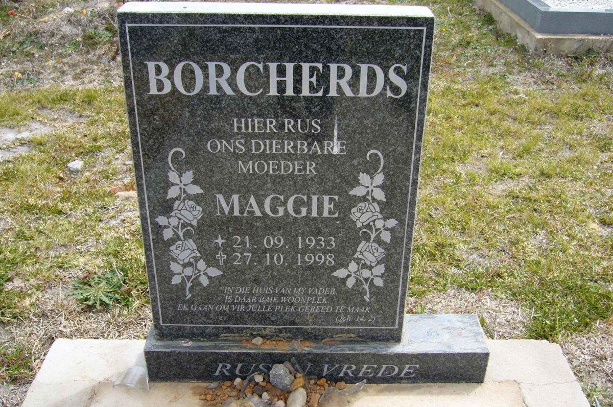 BORCHERDS Maggie 1933-1998
