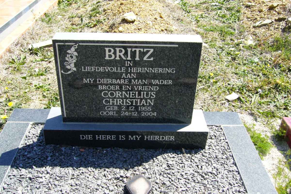 BRITZ Cornelius Christian 1955-2004