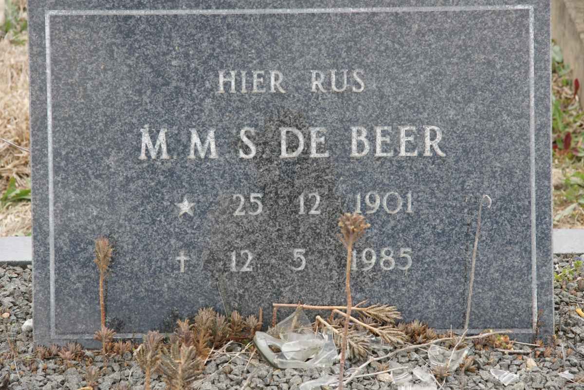 BEER M.M.S., de 1901-1985