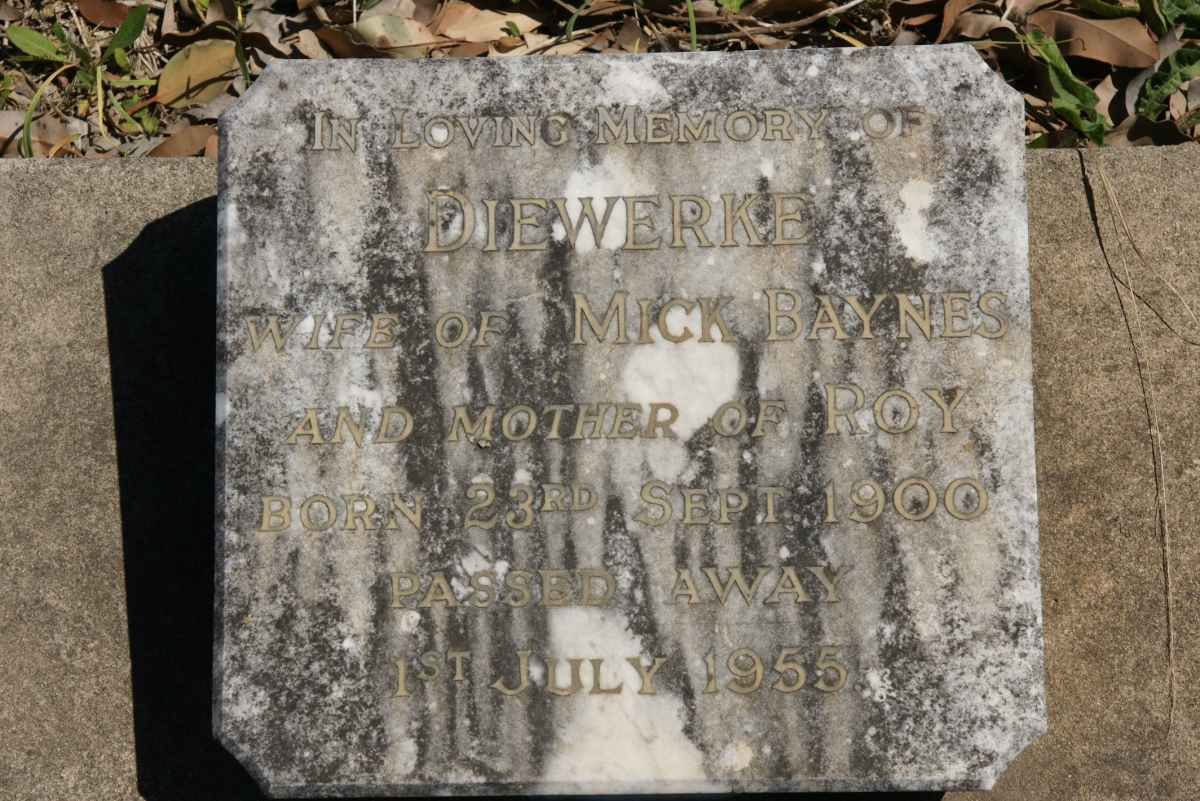 BAYNES Diewerke 1900-1955