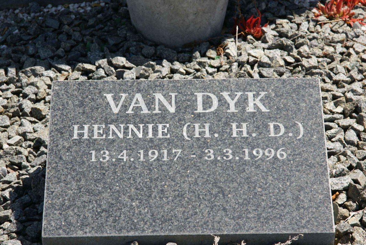 DYK H.H.D., van 1917-1996