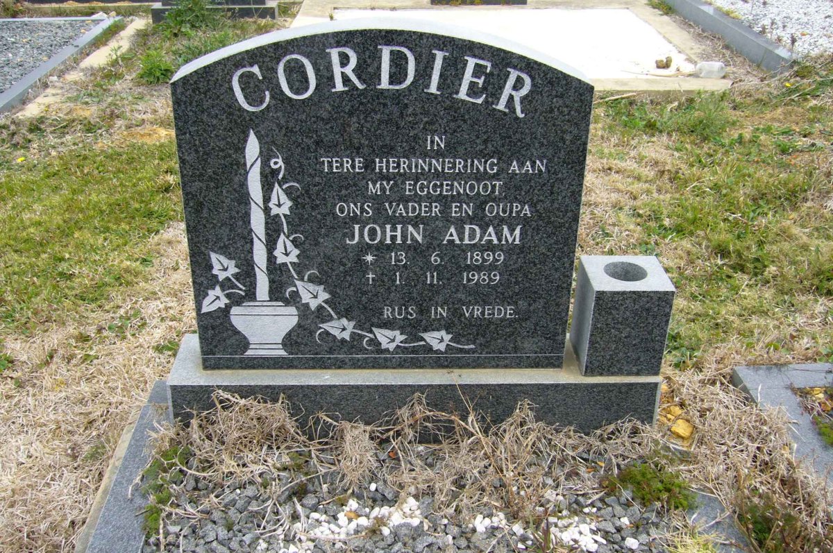 CORDIER John Adam 1899-1989