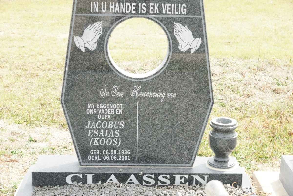CLAASSEN Jacobus Esaias 1936-2001