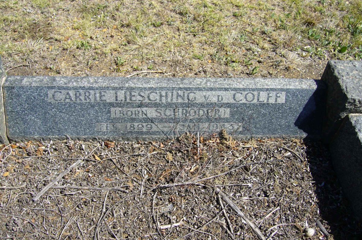 COLFF Carrie Liesching, v.d. nee SCHRODER 1899-1943