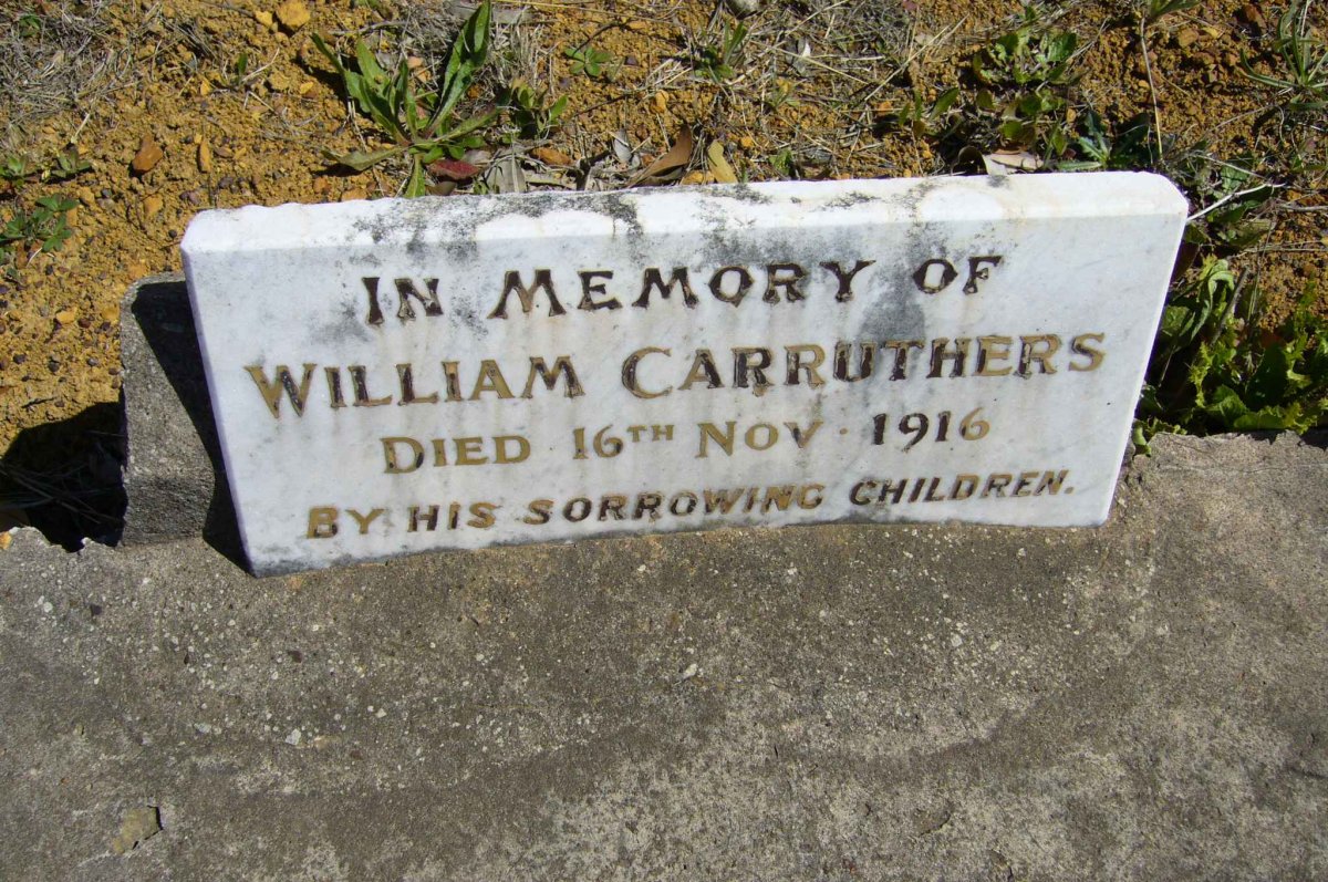 CARRUTHERS William -1916