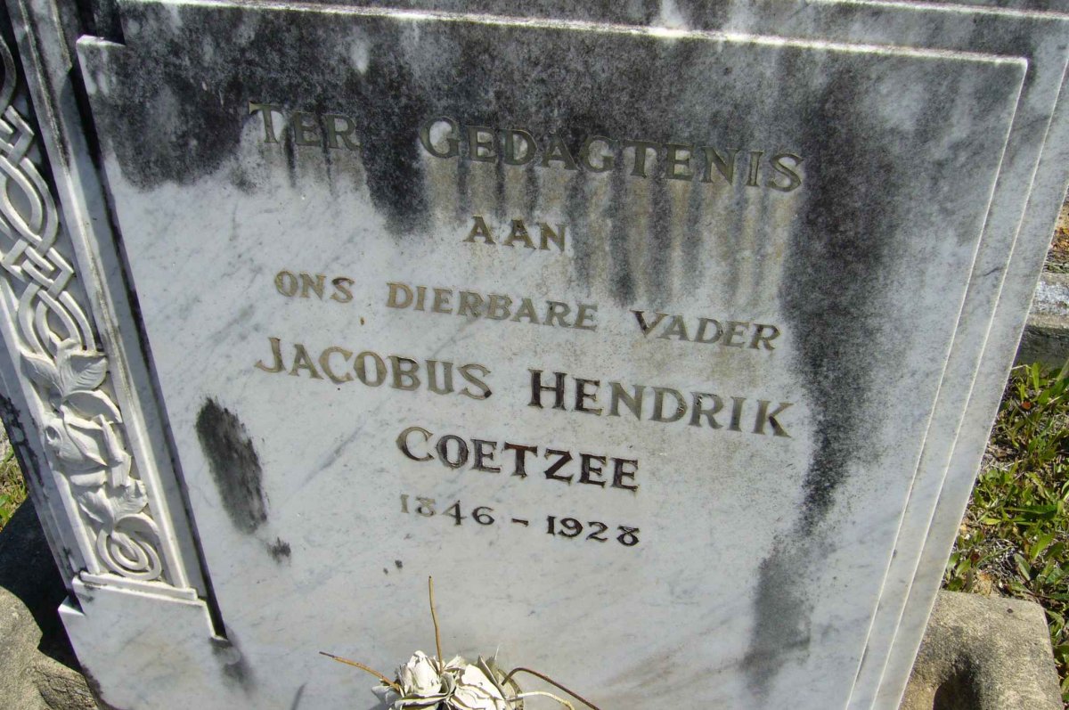 COETZEE Jacobus Hendrik 1846-1928